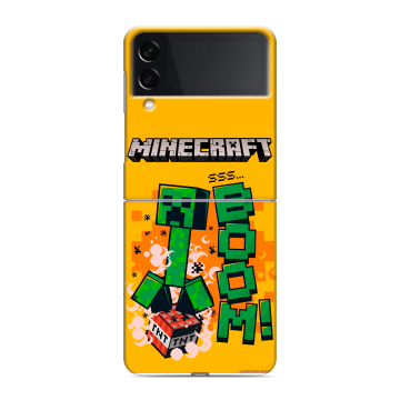 Пластиковый чехол на Samsung Galaxy Z Flip 3 с принтом Майнкрафт Minecraft Пластиковый чехол на Samsung Galaxy Z Flip 3 с принтом Майнкрафт Minecraft