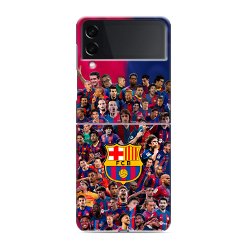 Пластиковый чехол на Samsung Galaxy Z Flip 3 с принтом Барселона Barcelona Пластиковый чехол на Samsung Galaxy Z Flip 3 с принтом Барселона Barcelona