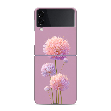 Пластиковый чехол на Samsung Galaxy Z Flip 3 с принтом Цветы Пластиковый чехол на Samsung Galaxy Z Flip 3 с принтом Цветы