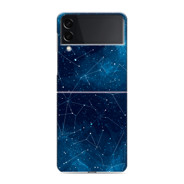 Пластиковый чехол на Samsung Galaxy Z Flip 3 с принтом Космос звезды Пластиковый чехол на Samsung Galaxy Z Flip 3 с принтом Космос звезды
