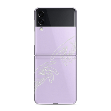 Пластиковый чехол на Samsung Galaxy Z Flip 3 с принтом Сотворение мира Пластиковый чехол на Samsung Galaxy Z Flip 3 с принтом Сотворение мира