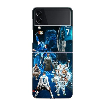 Пластиковый чехол на Samsung Galaxy Z Flip 3 с принтом Реал Роналдо
