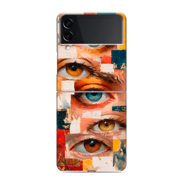 Пластиковый чехол на Samsung Galaxy Z Flip 3 с принтом Модный принт Пластиковый чехол на Samsung Galaxy Z Flip 3 с принтом Модный принт
