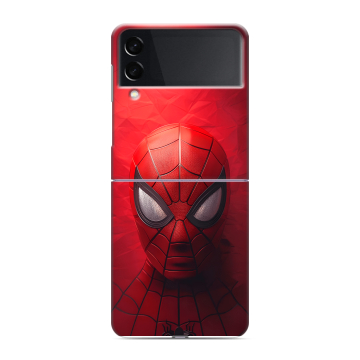 Пластиковый чехол на Samsung Galaxy Z Flip 3 с принтом Spiderman Человек паук Пластиковый чехол на Samsung Galaxy Z Flip 3 с принтом Spiderman Человек паук
