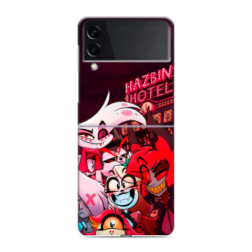 Пластиковый чехол на Samsung Galaxy Z Flip 3 с принтом Hazbin Hotel Отель Хазбин Пластиковый чехол на Samsung Galaxy Z Flip 3 с принтом Hazbin Hotel Отель Хазбин