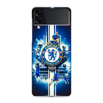 Пластиковый чехол на Samsung Galaxy Z Flip 3 с принтом Chelsea Челси Пластиковый чехол на Samsung Galaxy Z Flip 3 с принтом Chelsea Челси