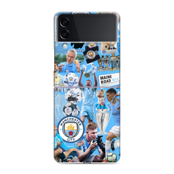 Пластиковый чехол на Samsung Galaxy Z Flip 3 с принтом Man City Манчестер Сити Пластиковый чехол на Samsung Galaxy Z Flip 3 с принтом Man City Манчестер Сити