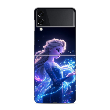 Пластиковый чехол на Samsung Galaxy Z Flip 3 с принтом Холодное сердце Frozen Пластиковый чехол на Samsung Galaxy Z Flip 3 с принтом Холодное сердце Frozen