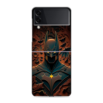 Пластиковый чехол на Samsung Galaxy Z Flip 3 с принтом Batman Бэтмен Пластиковый чехол на Samsung Galaxy Z Flip 3 с принтом Batman Бэтмен