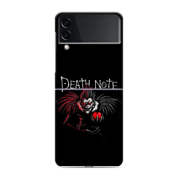 Пластиковый чехол на Samsung Galaxy Z Flip 3 с принтом Death note Тетрадь смерти Пластиковый чехол на Samsung Galaxy Z Flip 3 с принтом Death note Тетрадь смерти