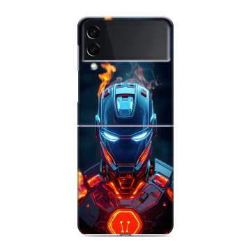 Пластиковый чехол на Samsung Galaxy Z Flip 3 с принтом IronMan Железный человек Пластиковый чехол на Samsung Galaxy Z Flip 3 с принтом IronMan Железный человек
