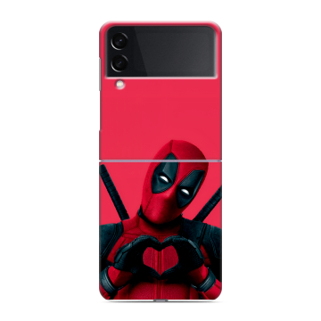 Пластиковый чехол на Samsung Galaxy Z Flip 3 с принтом Дедпул Deadpool Пластиковый чехол на Samsung Galaxy Z Flip 3 с принтом Дедпул Deadpool