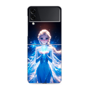 Пластиковый чехол на Samsung Galaxy Z Flip 3 с принтом Холодное сердце Frozen Пластиковый чехол на Samsung Galaxy Z Flip 3 с принтом Холодное сердце Frozen