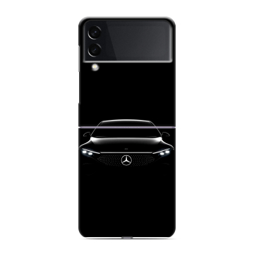Пластиковый чехол на Samsung Galaxy Z Flip 3 с принтом Mercedes Мерседес Пластиковый чехол на Samsung Galaxy Z Flip 3 с принтом Mercedes Мерседес
