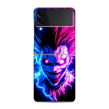 Пластиковый чехол на Samsung Galaxy Z Flip 3 с принтом Death note Тетрадь смерти Пластиковый чехол на Samsung Galaxy Z Flip 3 с принтом Death note Тетрадь смерти