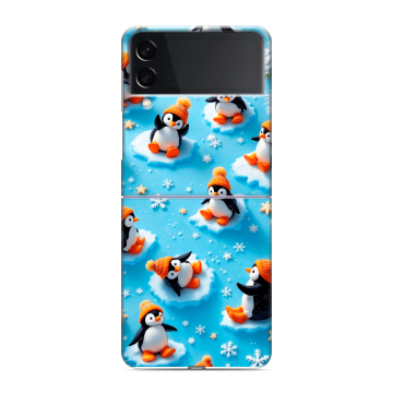 Пластиковый чехол на Samsung Galaxy Z Flip 3 с принтом Новый год Пластиковый чехол на Samsung Galaxy Z Flip 3 с принтом Новый год