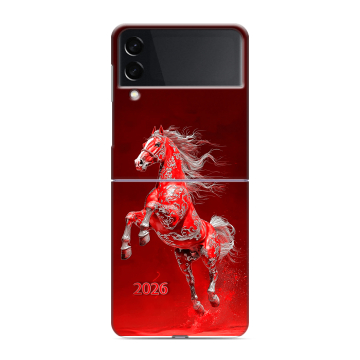 Пластиковый чехол на Samsung Galaxy Z Flip 3 с принтом Новый год Пластиковый чехол на Samsung Galaxy Z Flip 3 с принтом Новый год