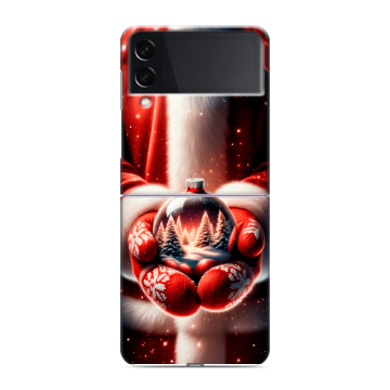 Пластиковый чехол на Samsung Galaxy Z Flip 3 с принтом Новый год Пластиковый чехол на Samsung Galaxy Z Flip 3 с принтом Новый год