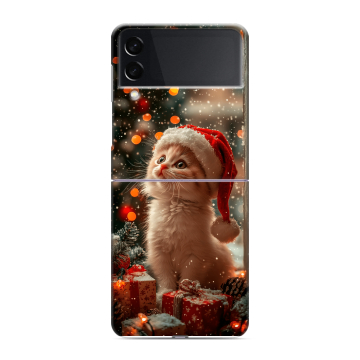 Пластиковый чехол на Samsung Galaxy Z Flip 3 с принтом Новый год Пластиковый чехол на Samsung Galaxy Z Flip 3 с принтом Новый год