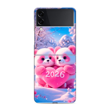 Пластиковый чехол на Samsung Galaxy Z Flip 3 с принтом Новый год Пластиковый чехол на Samsung Galaxy Z Flip 3 с принтом Новый год