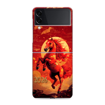 Пластиковый чехол на Samsung Galaxy Z Flip 3 с принтом Новый год Пластиковый чехол на Samsung Galaxy Z Flip 3 с принтом Новый год