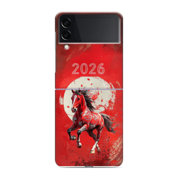 Пластиковый чехол на Samsung Galaxy Z Flip 3 с принтом Новый год Пластиковый чехол на Samsung Galaxy Z Flip 3 с принтом Новый год