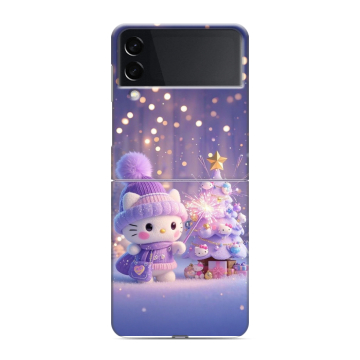 Пластиковый чехол на Samsung Galaxy Z Flip 3 с принтом Новый год
