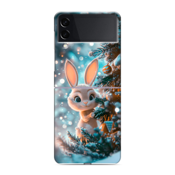 Пластиковый чехол на Samsung Galaxy Z Flip 3 с принтом Новый год