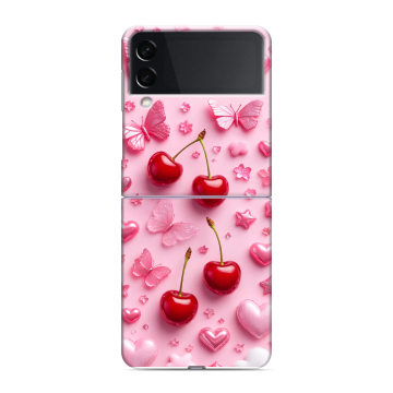 Пластиковый чехол на Samsung Galaxy Z Flip 3 с принтом для девочек Пластиковый чехол на Samsung Galaxy Z Flip 3 с принтом для девочек