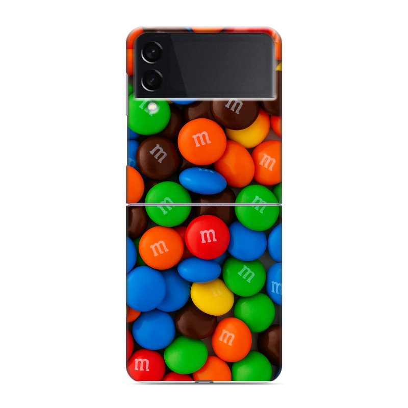Пластиковый чехол на Samsung Galaxy Z Flip 3 с принтом Конфеты Пластиковый чехол на Samsung Galaxy Z Flip 3 с принтом Конфеты