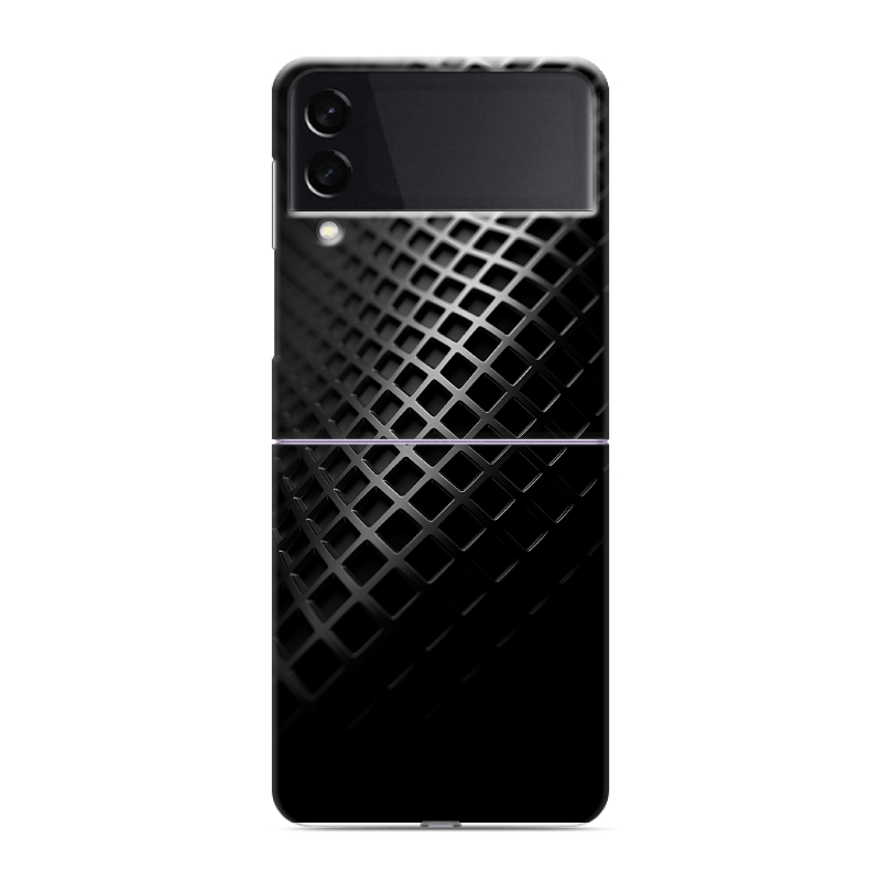 Пластиковый чехол на Samsung Galaxy Z Flip 3 с принтом Текстура металла Пластиковый чехол на Samsung Galaxy Z Flip 3 с принтом Текстура металла
