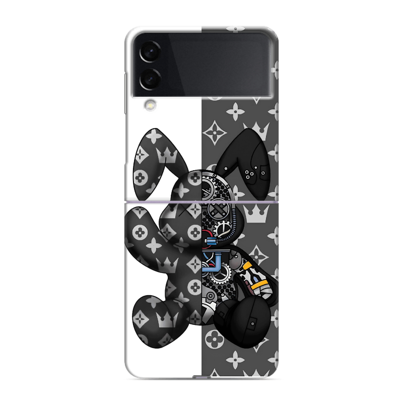 Пластиковый чехол на Samsung Galaxy Z Flip 3 с принтом Луи робот Пластиковый чехол на Samsung Galaxy Z Flip 3 с принтом Луи робот