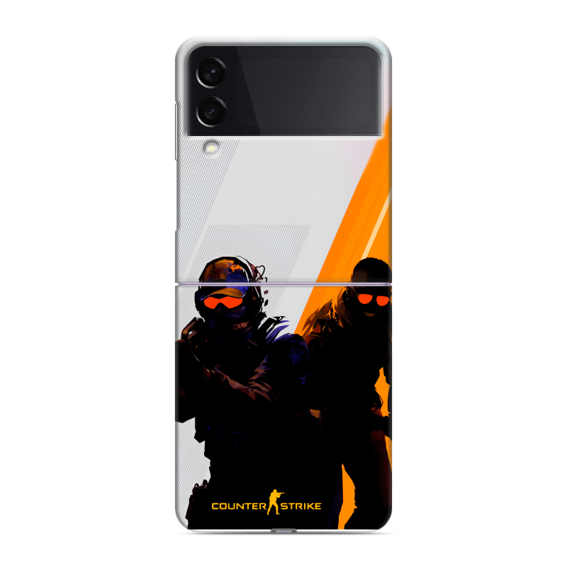 Пластиковый чехол на Samsung Galaxy Z Flip 3 с принтом Контер страйк Counter strike Пластиковый чехол на Samsung Galaxy Z Flip 3 с принтом Контер страйк Counter strike