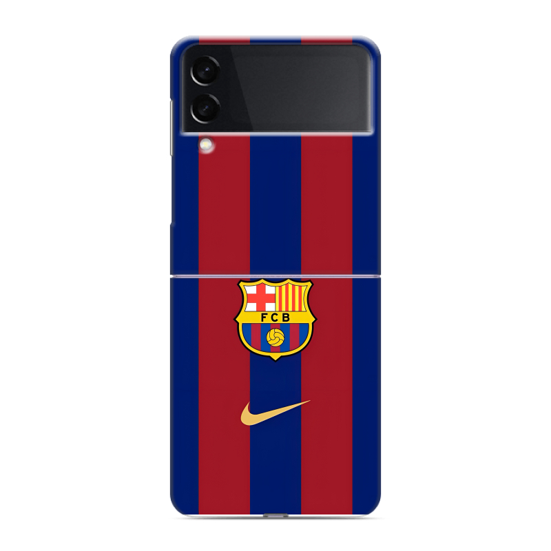 Пластиковый чехол на Samsung Galaxy Z Flip 3 с принтом Барселона Barcelona Пластиковый чехол на Samsung Galaxy Z Flip 3 с принтом Барселона Barcelona