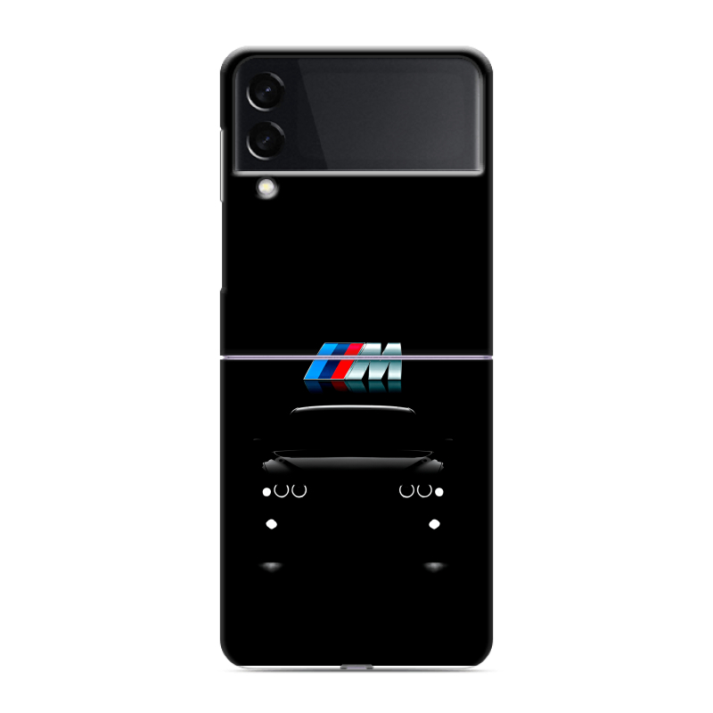 Пластиковый чехол на Samsung Galaxy Z Flip 3 с принтом БМВ BMW Пластиковый чехол на Samsung Galaxy Z Flip 3 с принтом БМВ BMW