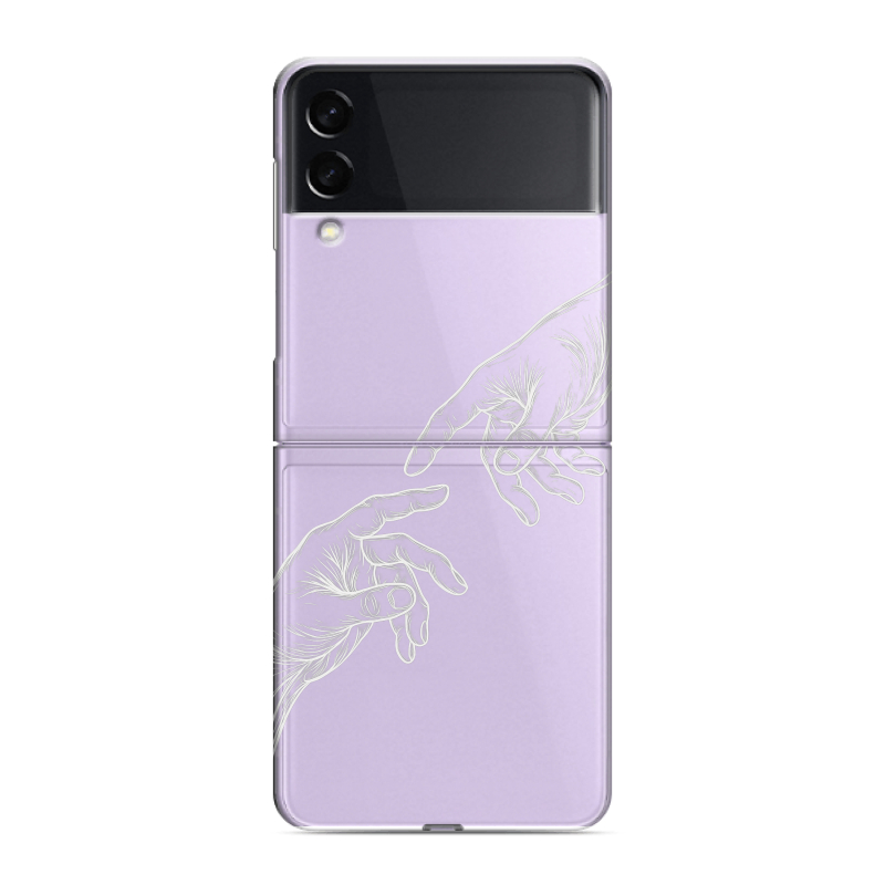 Пластиковый чехол на Samsung Galaxy Z Flip 3 с принтом Сотворение мира Пластиковый чехол на Samsung Galaxy Z Flip 3 с принтом Сотворение мира