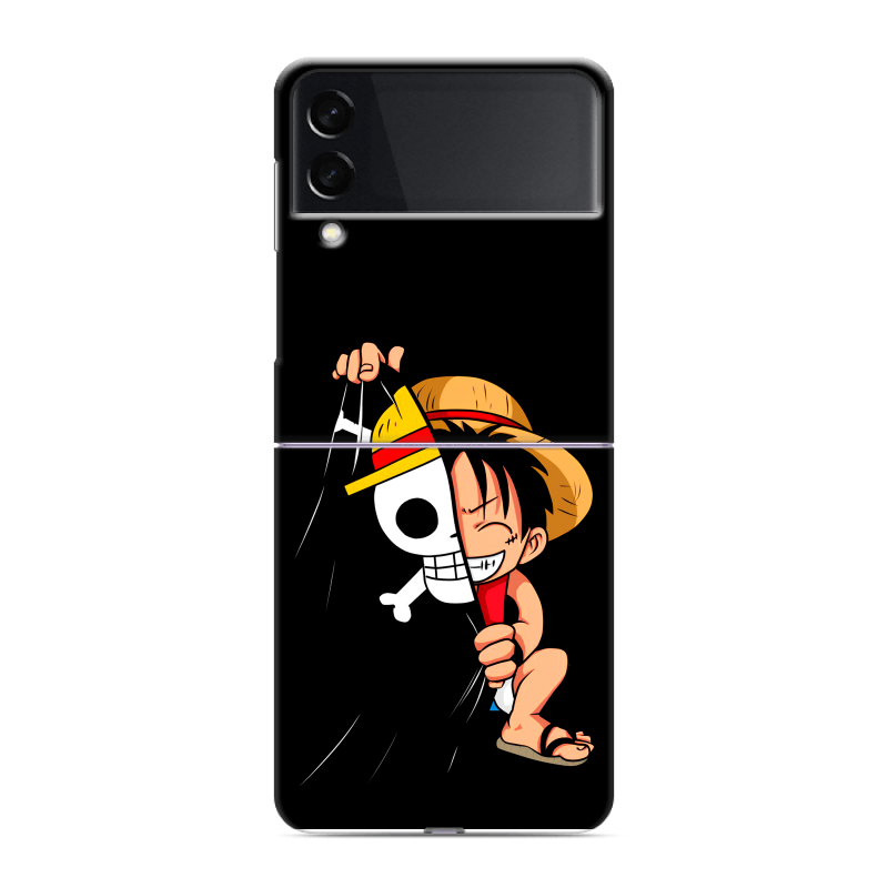 Пластиковый чехол на Samsung Galaxy Z Flip 3 с принтом One Piece Ван Пис Пластиковый чехол на Samsung Galaxy Z Flip 3 с принтом One Piece Ван Пис