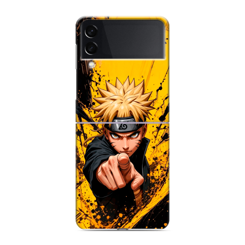 Пластиковый чехол на Samsung Galaxy Z Flip 3 с принтом Naruto Наруто Пластиковый чехол на Samsung Galaxy Z Flip 3 с принтом Naruto Наруто