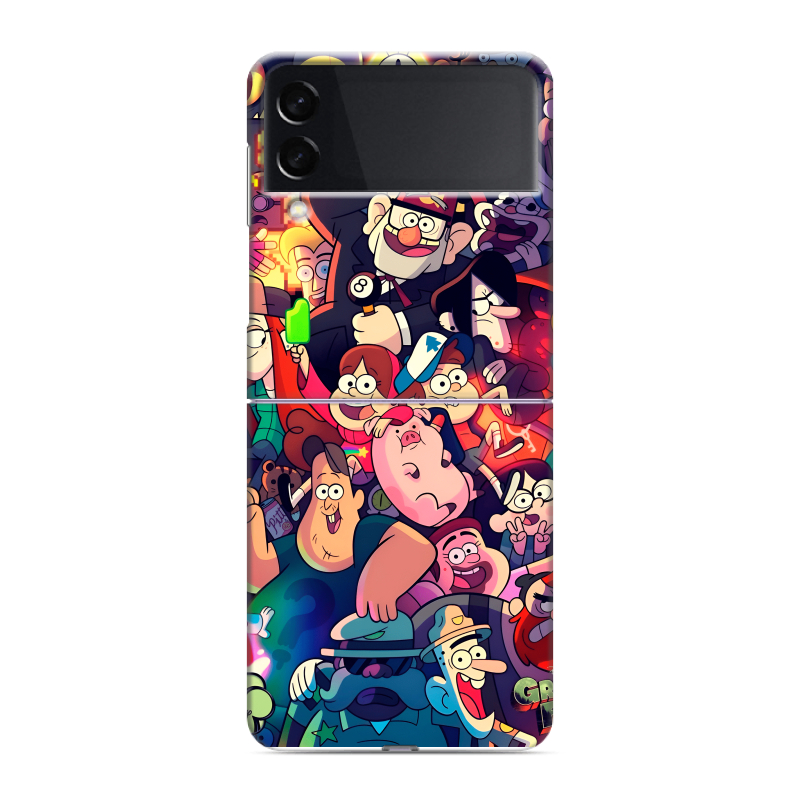 Пластиковый чехол на Samsung Galaxy Z Flip 3 с принтом Gravity Falls Гравити Фолз Пластиковый чехол на Samsung Galaxy Z Flip 3 с принтом Gravity Falls Гравити Фолз