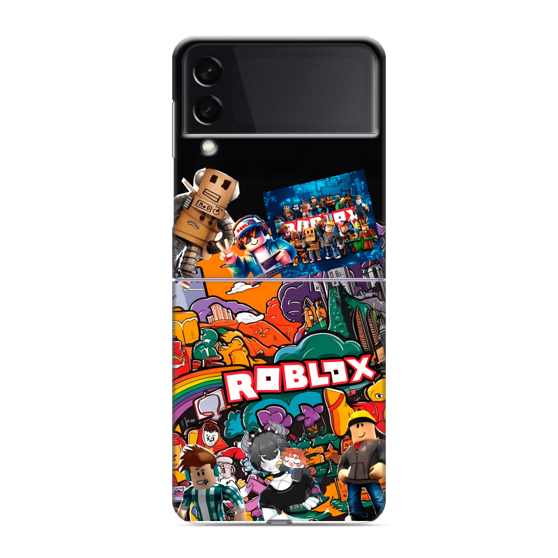 Пластиковый чехол на Samsung Galaxy Z Flip 3 с принтом Roblox Роблокс Пластиковый чехол на Samsung Galaxy Z Flip 3 с принтом Roblox Роблокс