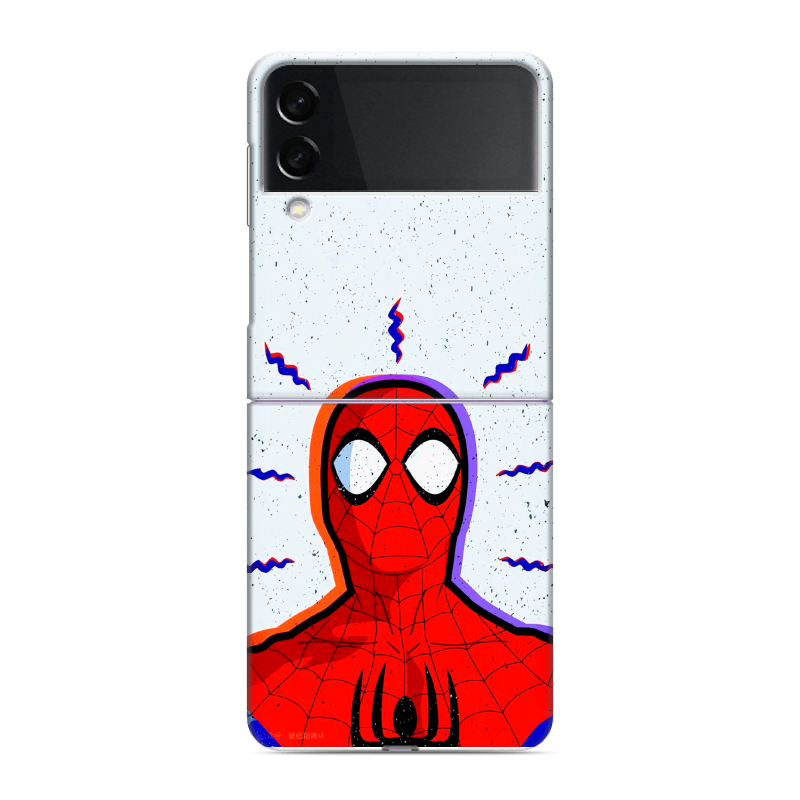Пластиковый чехол на Samsung Galaxy Z Flip 3 с принтом Spiderman Человек паук Пластиковый чехол на Samsung Galaxy Z Flip 3 с принтом Spiderman Человек паук