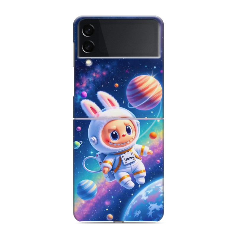 Пластиковый чехол на Samsung Galaxy Z Flip 3 с принтом Labubu Лабубу Пластиковый чехол на Samsung Galaxy Z Flip 3 с принтом Labubu Лабубу