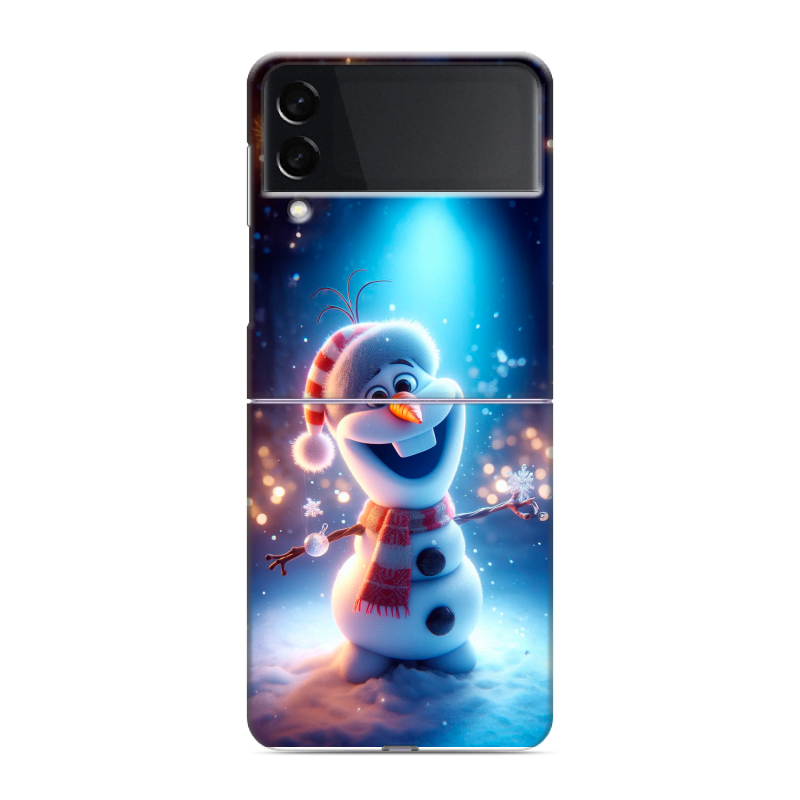 Пластиковый чехол на Samsung Galaxy Z Flip 3 с принтом Новый год Пластиковый чехол на Samsung Galaxy Z Flip 3 с принтом Новый год