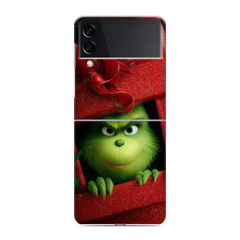 Пластиковый чехол на Samsung Galaxy Z Flip 3 с принтом Новый год Пластиковый чехол на Samsung Galaxy Z Flip 3 с принтом Новый год
