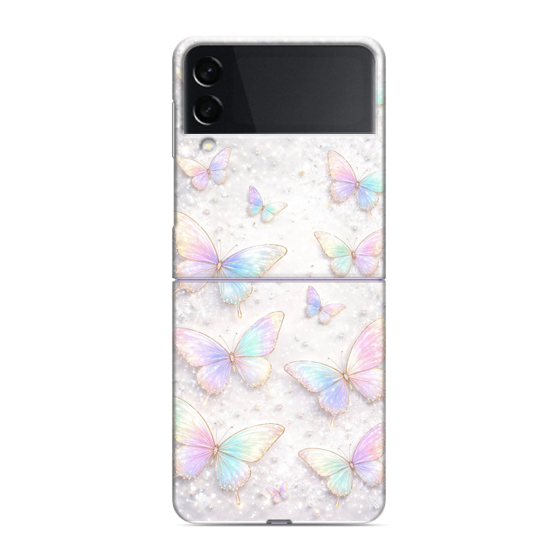 Пластиковый чехол на Samsung Galaxy Z Flip 3 с принтом женский Пластиковый чехол на Samsung Galaxy Z Flip 3 с принтом женский