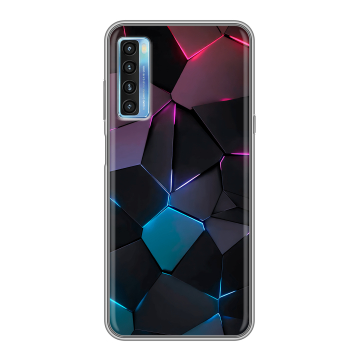 Силиконовый чехол на TCL 20L с принтом Геометрия неона Силиконовый чехол на TCL 20L с принтом Геометрия неона
