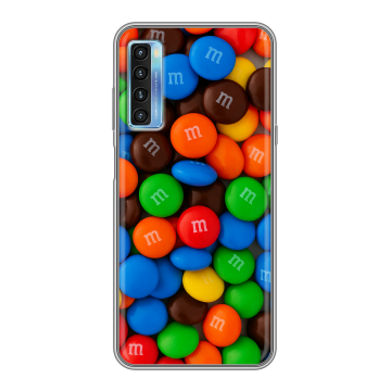 Силиконовый чехол на TCL 20L с принтом Конфеты Силиконовый чехол на TCL 20L с принтом Конфеты