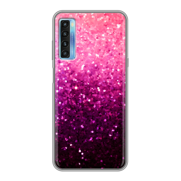 Силиконовый чехол на TCL 20L с принтом Блестки Силиконовый чехол на TCL 20L с принтом Блестки