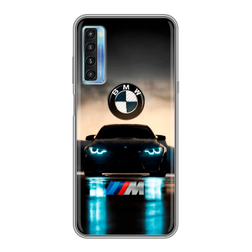 Силиконовый чехол на TCL 20L с принтом БМВ BMW Силиконовый чехол на TCL 20L с принтом БМВ BMW