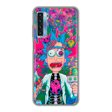 Силиконовый чехол на TCL 20L с принтом Рик и Морти Rick Morty Силиконовый чехол на TCL 20L с принтом Рик и Морти Rick Morty